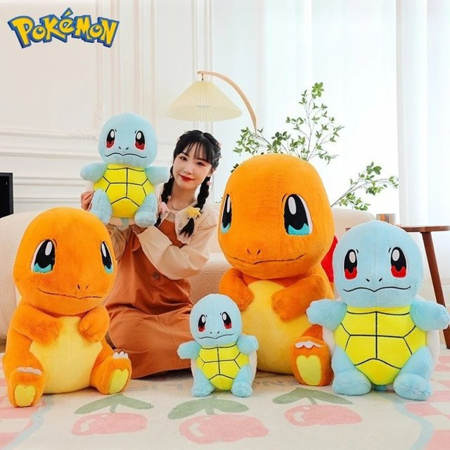 Aoger Pokémon Charmander Squirtle Plüschtiere, Orange - Bild 1