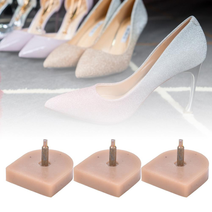 Ersatz-Absatzspitzen für High Heels, Beige, 21,5 x 23 mm, 10 Paar - Bild 4