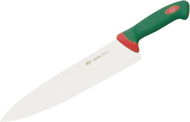 Sanelli Kochmesser aus Edelstahl mit grünem ergonomischem Kunststoffgriff, Länge: 20 cm - Bild 1