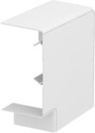OBO Bettermann Flachwinkel Haubenformteil GK-FH70130RW in Reinweiß, B/T: 13,0 x 7,0 cm - Bild 1