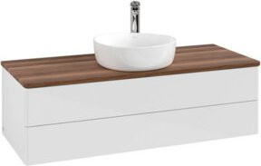 V&B Waschtischunterschrank Antao ohne Frontstruktur in Weiß, B/T/H: 120 x 50 x 50 cm - Bild 1