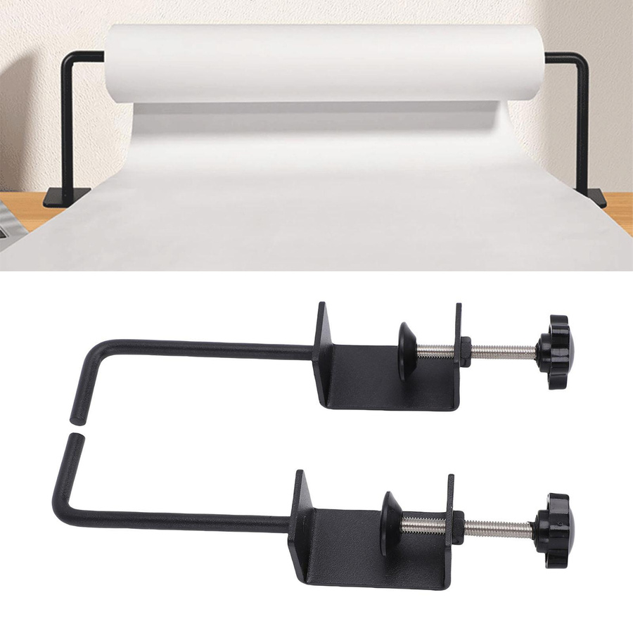 Rutschfester Papierrollenhalter aus Kohlenstoffstahl in Schwarz für Tischplatten mit 1,8 Zoll Dicke - Bild 4