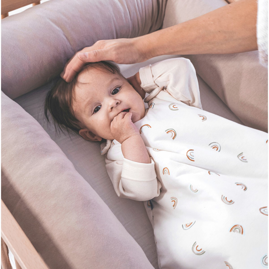 Julius Zöllner Ganzjahresschlafsack aus Jersey für Babys in Weiß, 2.5 TOG - Bild 2