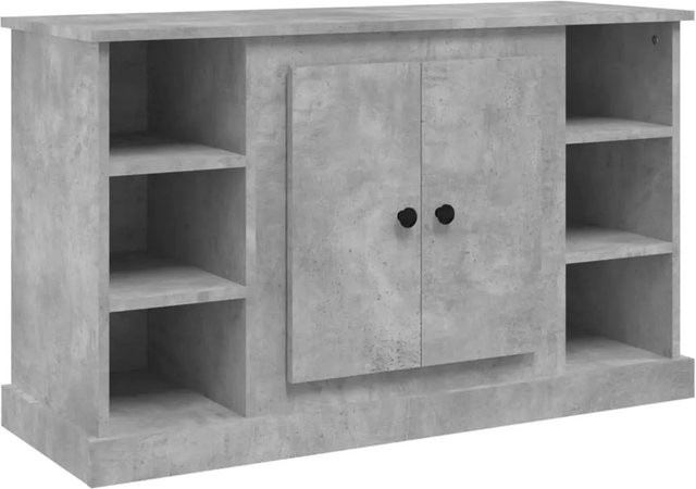 vidaXL Sideboard aus Holzwerkstoff in Betongrau, B/T/H: 100 x 35,5 x 60 cm - Bild 1