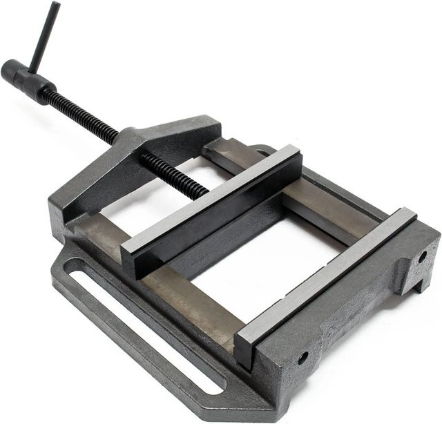Wiltec Maschinenschraubstock in Grau mit 200 mm Spannweite - Bild 1