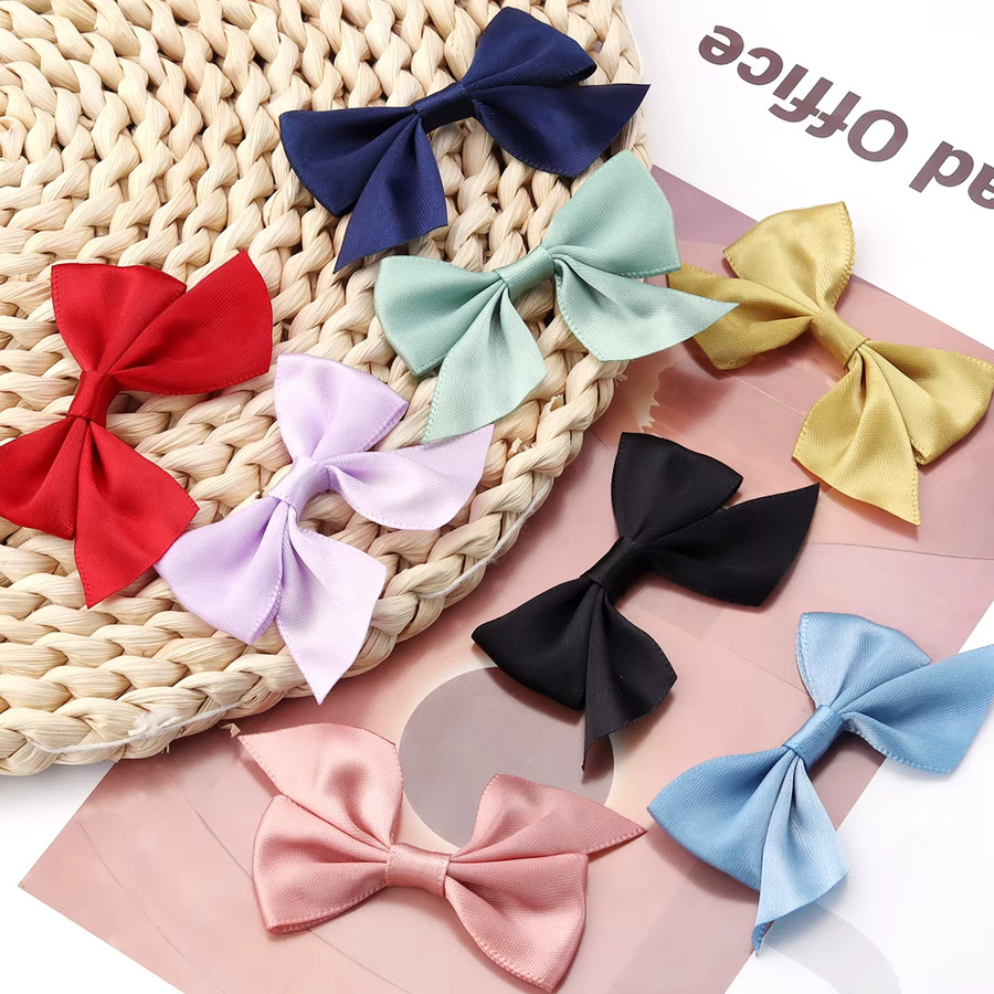 20 Stück bunte Polyester Satin Schleifen für DIY Dekoration, Größe: 4 x 7 cm - Bild 5
