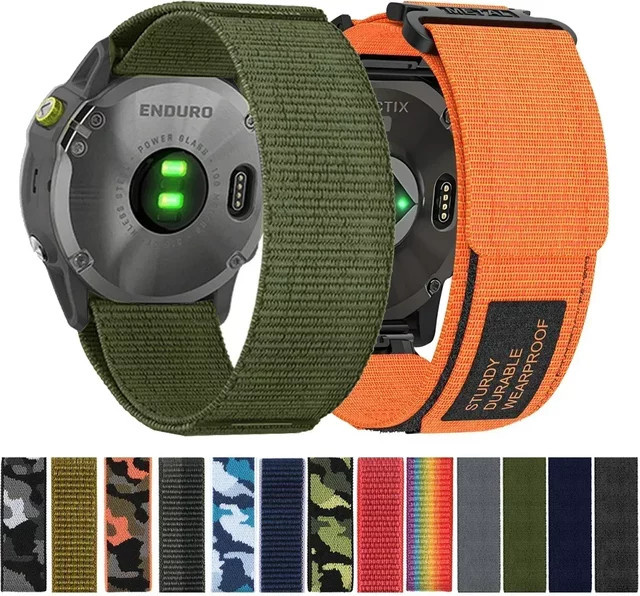 Uhrenarmband Nylon, Schwarz, Textil/NATO, 22 26 mm - Bild 1