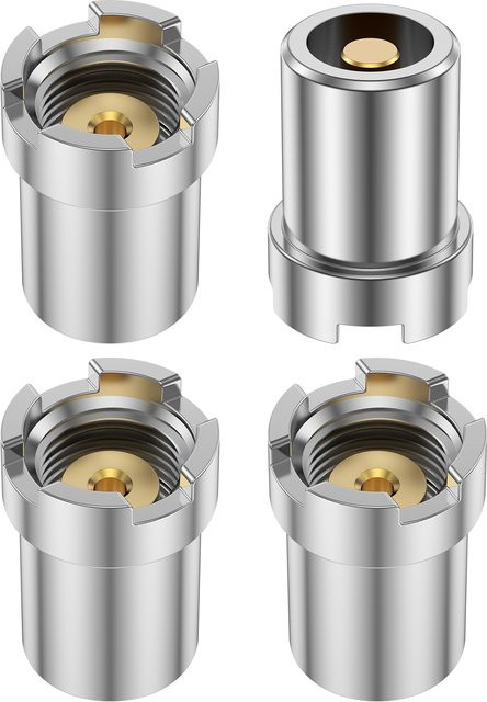 Toorise 4-teiliges magnetisches Gewindeadapter-Set mit 510-Gewinde in Silber - Bild 1