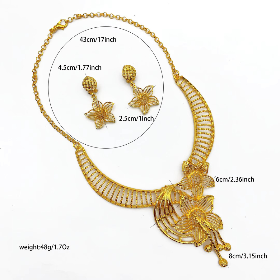 ANIID Schmuck-Set Halskette, Ohrringe, Gold, Damen - Bild 4