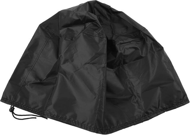 Fishine Gartengrillabdeckung für den Außenbereich aus Polyester, rund, schwarz, Durchmesser: 52 cm, Höhe: 37 cm - Bild 1
