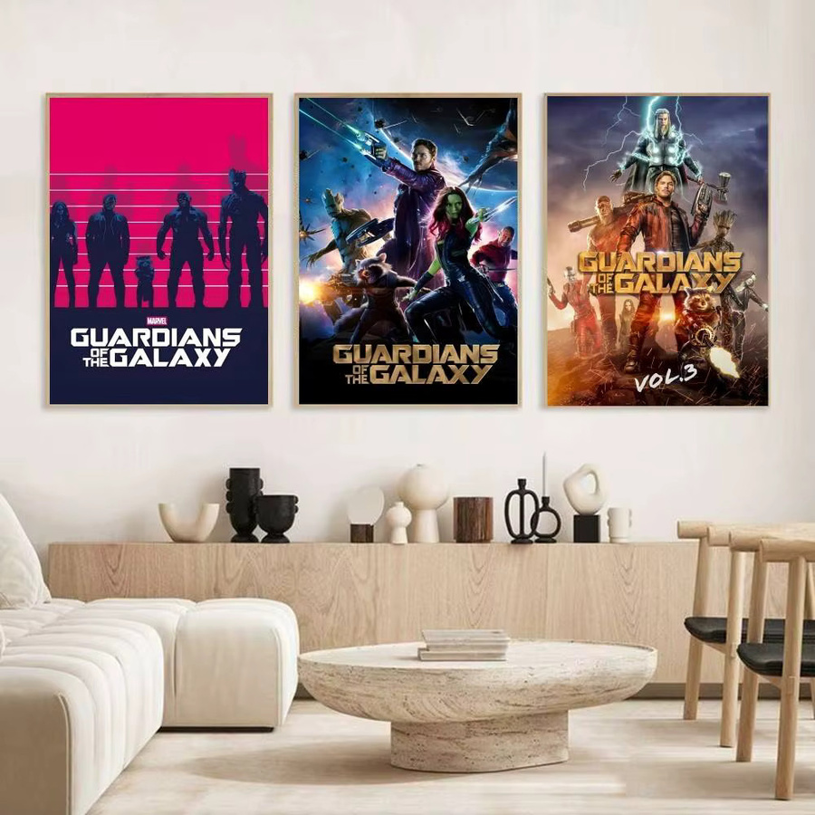 Klassischer Guardians of the Galaxy Wandaufkleber aus Papier, Mehrfarbig, B/H: 15,0 x 15,0 cm - Bild 2