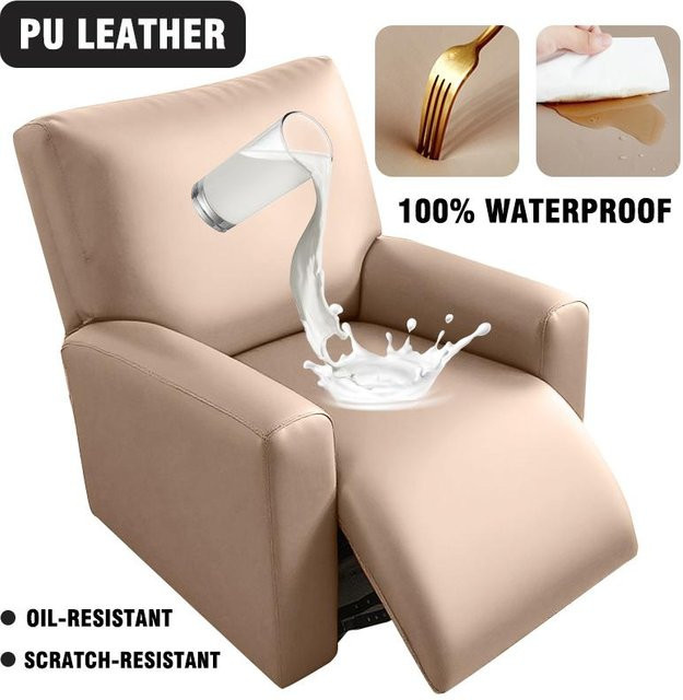 Wasserdichter und rutschfester Liegestuhlbezug aus elastischem PU-Leder von YTO Household items für 1 Sessel - Bild 1