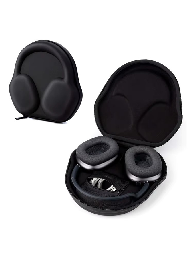 Schützende Hartschalen-Reisetasche für AirPods Max Kopfhörer mit Kabelaufbewahrung in Schwarz oder Rot - Bild 7