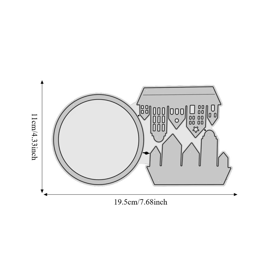 Metall-Schneideform Kreis Anhänger für DIY Scrapbooking und Bastelarbeiten - Bild 2