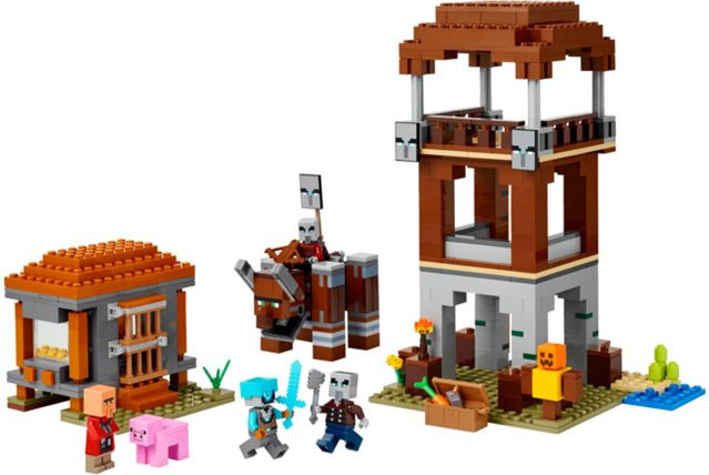 LEGO Minecraft Ein Verwüster am Plünderer-Außenposten Konstruktionsspielzeug - Bild 2