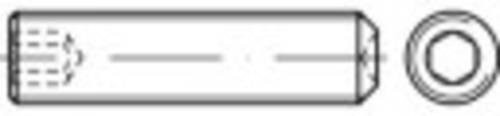 TOOLCRAFT Madenschraube M16 mit Innensechskant aus Stahl, galvanisch verzinkt, Silber, 50 Stück, Länge: 40 mm - Bild 1