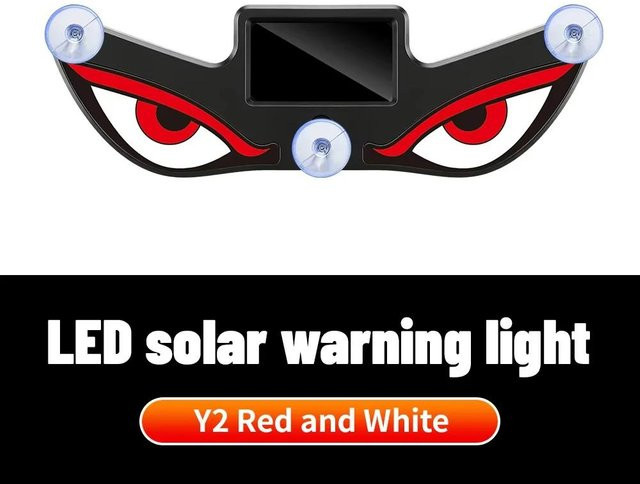 YJMP Auto Teufelsaugen LED Licht mit dynamischen Augen in Rot für dein Auto zur Ambiente Dekoration via USB-C - Bild 1