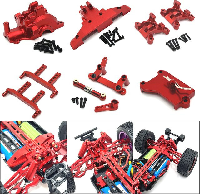 JJRC Zubehör, Metall, 1:16, Lenkung Schock Turm Körper Säulen Getriebe - Bild 1