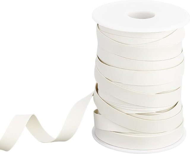 Elastisches weißes PVC-Gummiband für Badebekleidung und Schwimmsachen, Breite: 10 mm, 30 Yards Länge - Bild 1