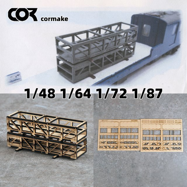 CorMake Stahlkonstruktion Gütertransport, Modellbausatz, 1:87, Metall - Bild 1