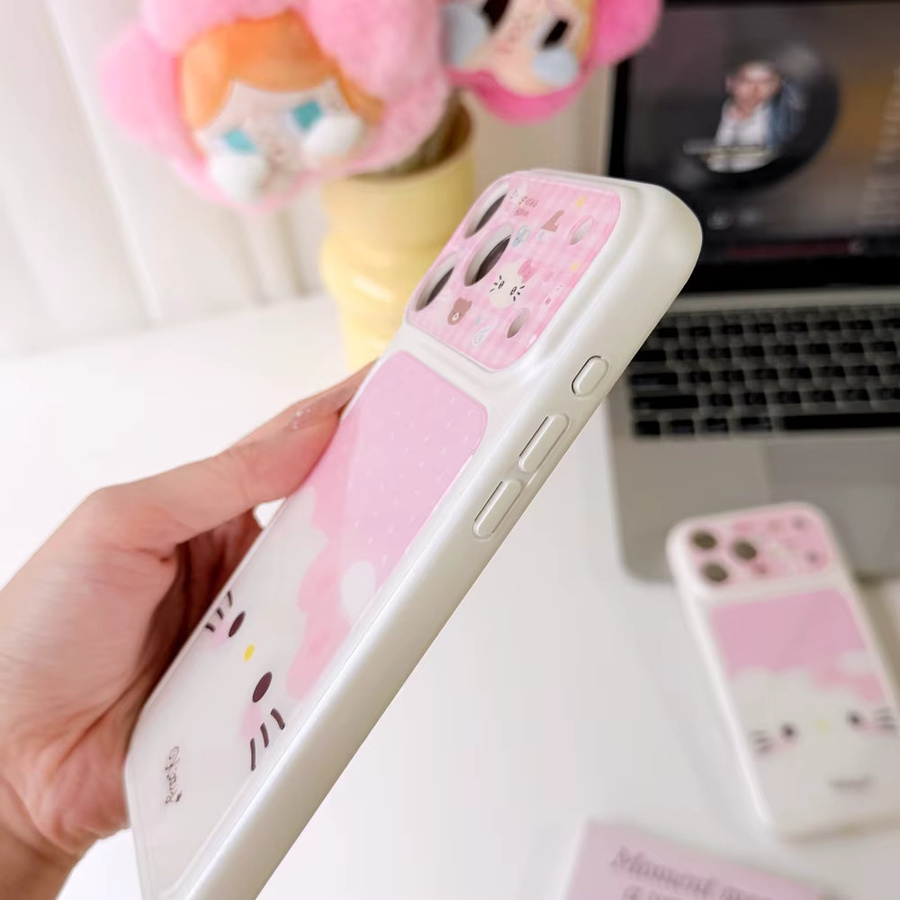 Sanrio Hello Kitty Handyhülle mit Schleife und Polka Dot für iPhone 15, 16 und 17 Pro Max in Pink, stoßfeste Hartschale - Bild 2