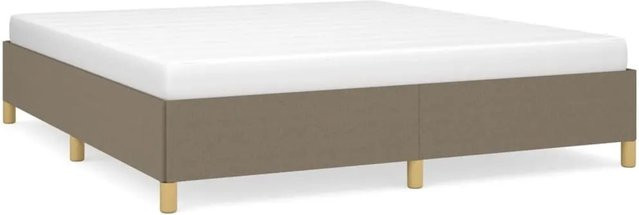 vidaXL Boxspringbett in Taupe mit Stoffbezug, B/T: 160 x 200 cm - Bild 1