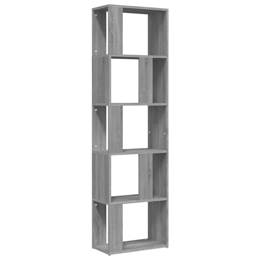 vidaXL Bücherregal Grau aus Holzwerkstoff B: 45 cm, T: 24 cm, H: 160 cm - Bild 2