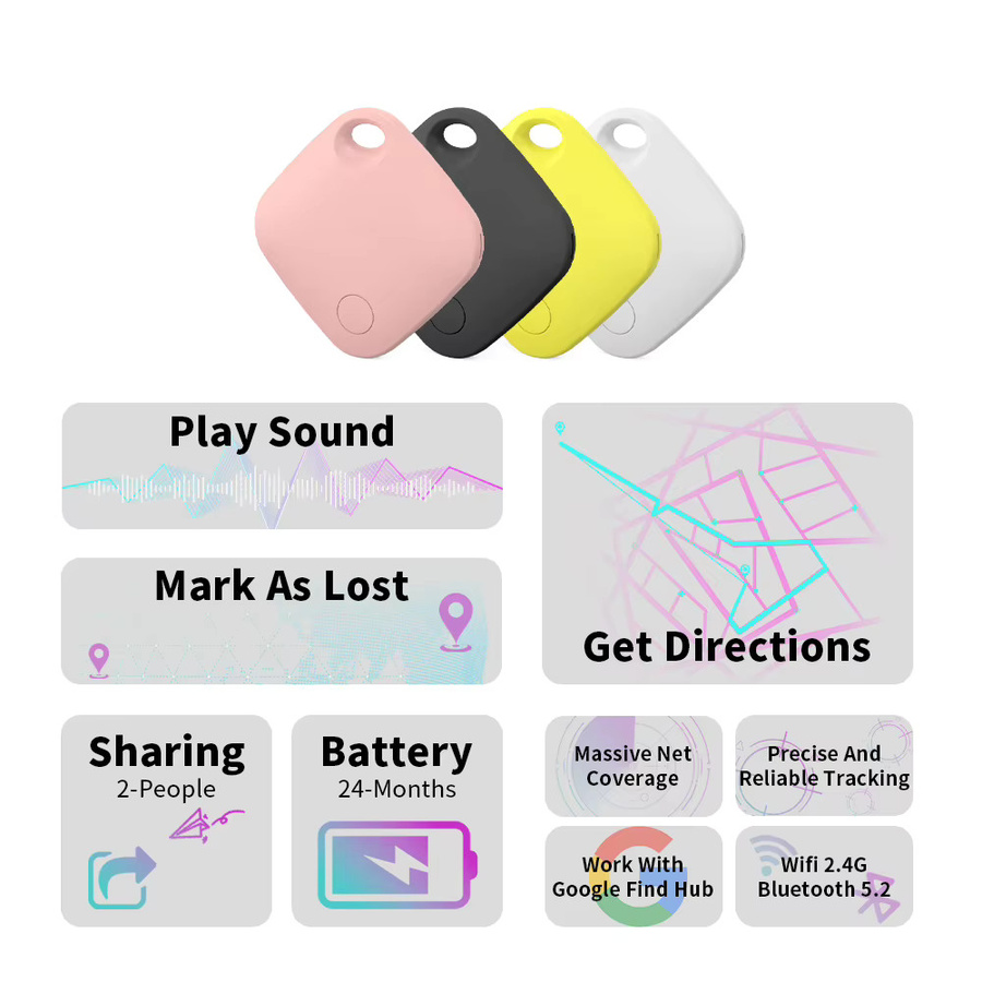 Google Smart Tag Bluetooth Tracker für Android in Blau mit Remote Locating Funktion für Pixel, Motorola und Vivo - Bild 2