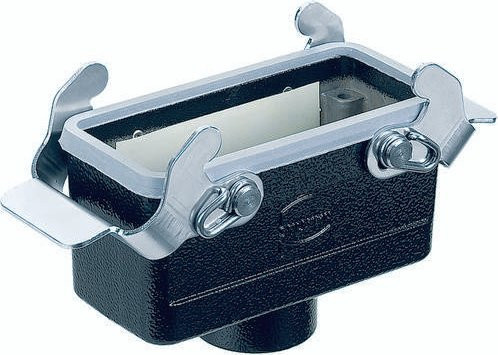 HARTING Kupplungsgehäuse 09 37 016 1730 in Schwarz aus Aluminium - Bild 1