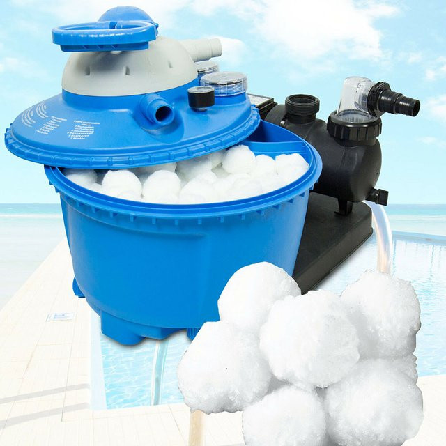 Langlebige Filter Balls FK88 in Weiß für die Schwimmbadreinigung und Filtration - Bild 1