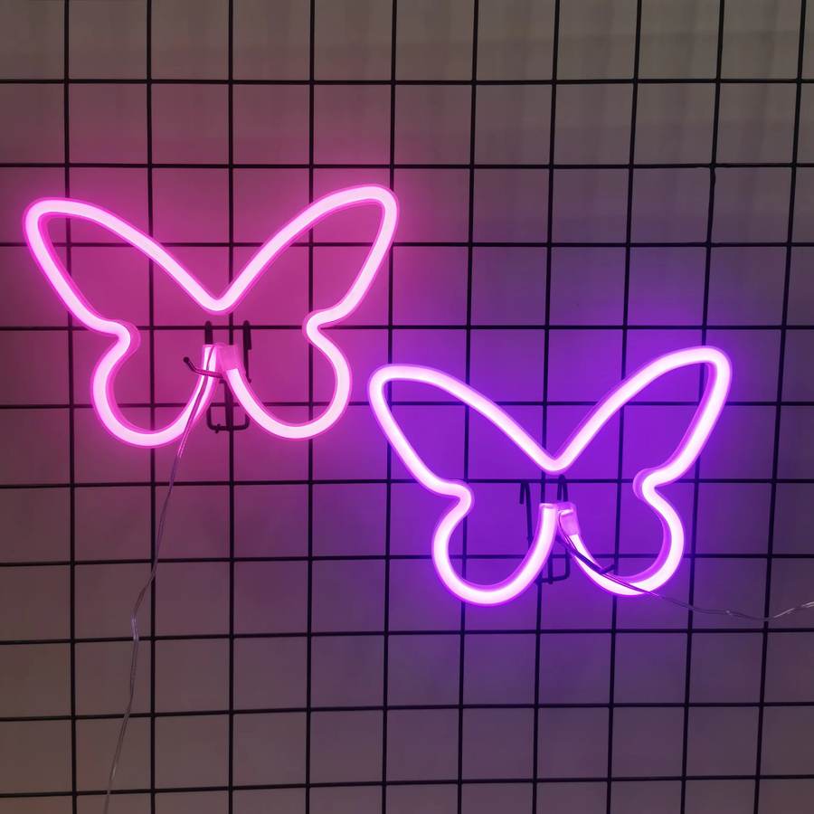 LED-Neonschild Phantasy Star in Weiß als moderne Wanddekoration mit USB- und Batteriebetrieb für Schlafzimmer und Kinderzimmer - Bild 1