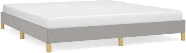 vidaXL Bettgestell modern in Grau mit Stoffbezug, B/T/H: 180 x 200 x 183 cm - Bild 1