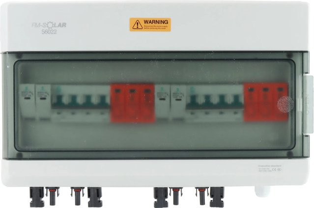 Sola DC-Anschlussbox mit Leitungstrennschalter MCB T2 Überspannungsschutz 2/2 1000V Generatoranschlusskasten in Weiß - Bild 1