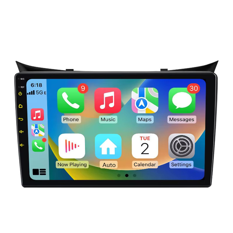 Junsun Android 15 Autoradio mit 9 Zoll Display für Hyundai i30 II und Elantra GT 2011-2017, kabelloses Apple CarPlay, Multimedia-Videoplayer in Schwarz, 2-DIN - Bild 6