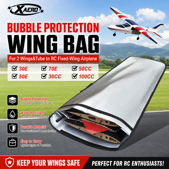 XAERO Flügeltasche mit Blasenschutz, Grau, Zubehör - Bild 1