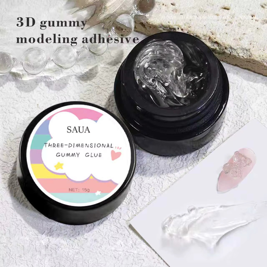 SAUA Nagelklebegel, 15g, Festes Verlängerungs- und Skulpturgel - Bild 6