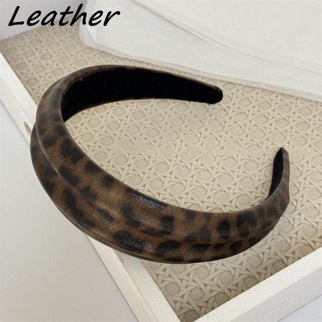 Haarreifen Leopardenmuster Samt, black, Damen und Mädchen - Bild 1