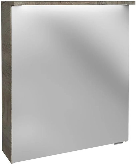 Fackelmann Spiegelschrank Oxford in Eiche Natur mit Softclose Türen und LED-Beleuchtung, B/T/H: 60,2 x 20,0 x 69,6 cm - Bild 1