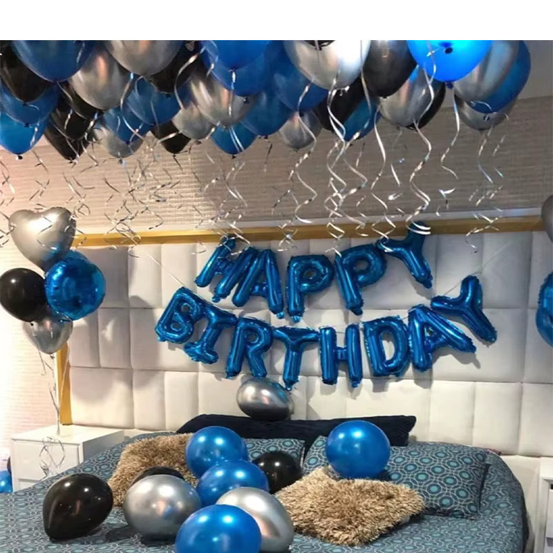 LQVYI Geburtstagsparty-Dekoration Set in Blau mit Luftballons für Kinder - Bild 3
