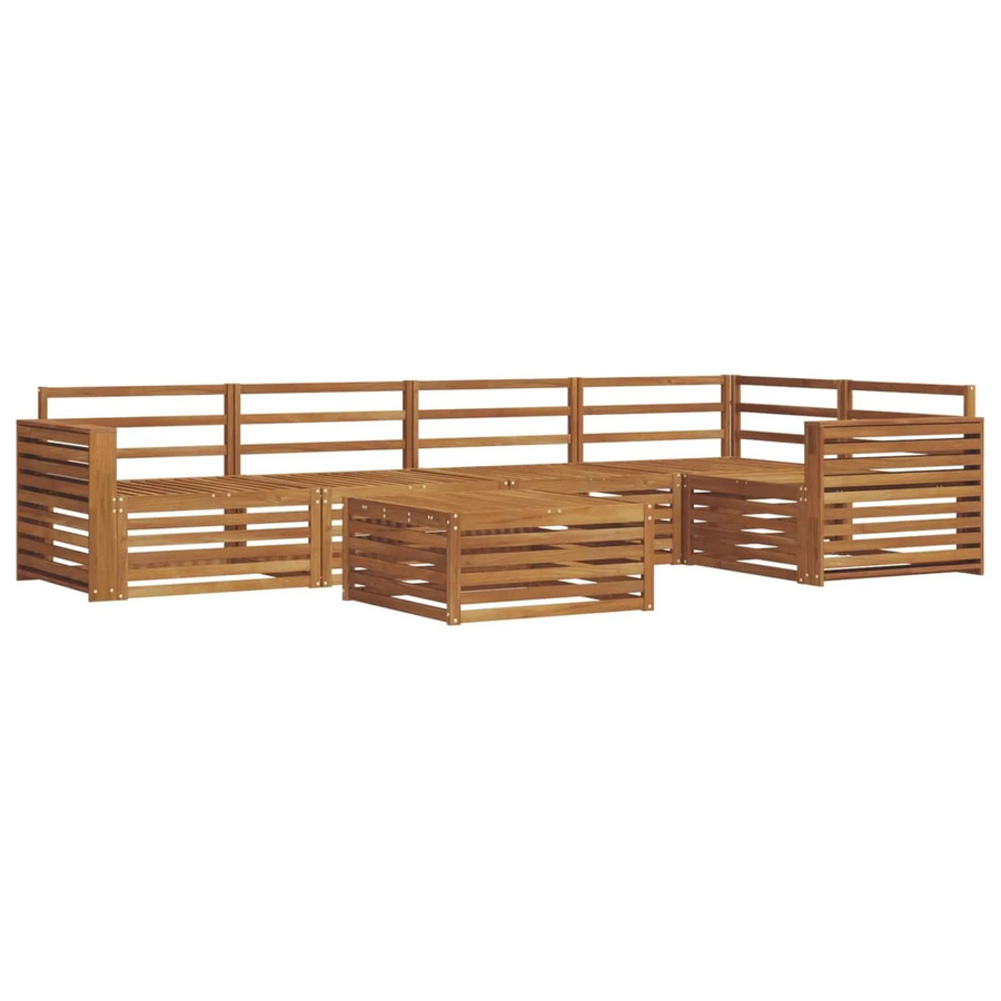 vidaXL Outdoor-Sofagarnitur 6-teilig aus Massivholz Akazie in Braun - Bild 2