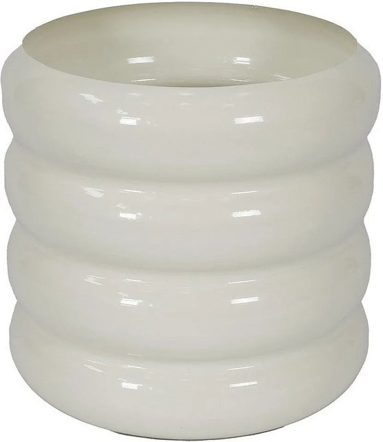 Vente-unique Übertopf Lumoza modern in Creme, Durchmesser: 32 cm - Bild 1