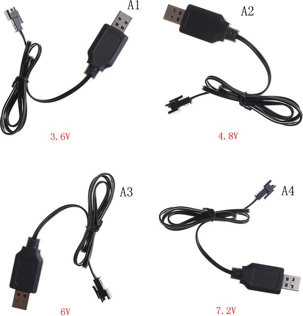 Universal USB-Ladegerät Adapterkabel für Sky Viper Drohnen und Hubschrauber, Schwarz - Bild 1