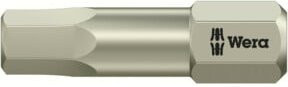Wera 3840/1 TS 6KT-Bits aus Edelstahl in Silber, Schlüsselweite 3/16 Zoll, Länge 25 mm - Bild 1
