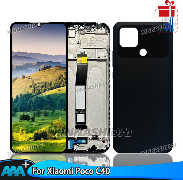 Xiaomi Poco C40 LCD Display mit Touch Screen Ersatz Digitizer Montage in Schwarz (6,71 Zoll) - Bild 1