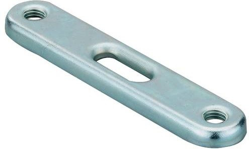 Fischer DPP 85 Doppelhalterplatte 85mm aus verzinktem Stahl in Silber, 50 Stück - Bild 1
