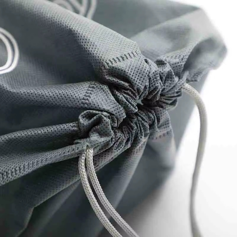 SMATLELF 5er Set staubdichte Schuhüberzüge aus Vliesstoff mit Kordelzug in Schwarz und Grau - Bild 2