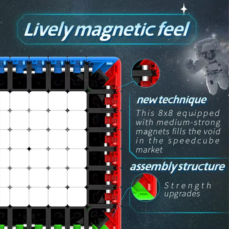 DianSheng Galaxy Magnetischer Cubo Magico Puzzle Speed Magic Rubicks Cube Bunt / Mehrfarbig - Bild 3