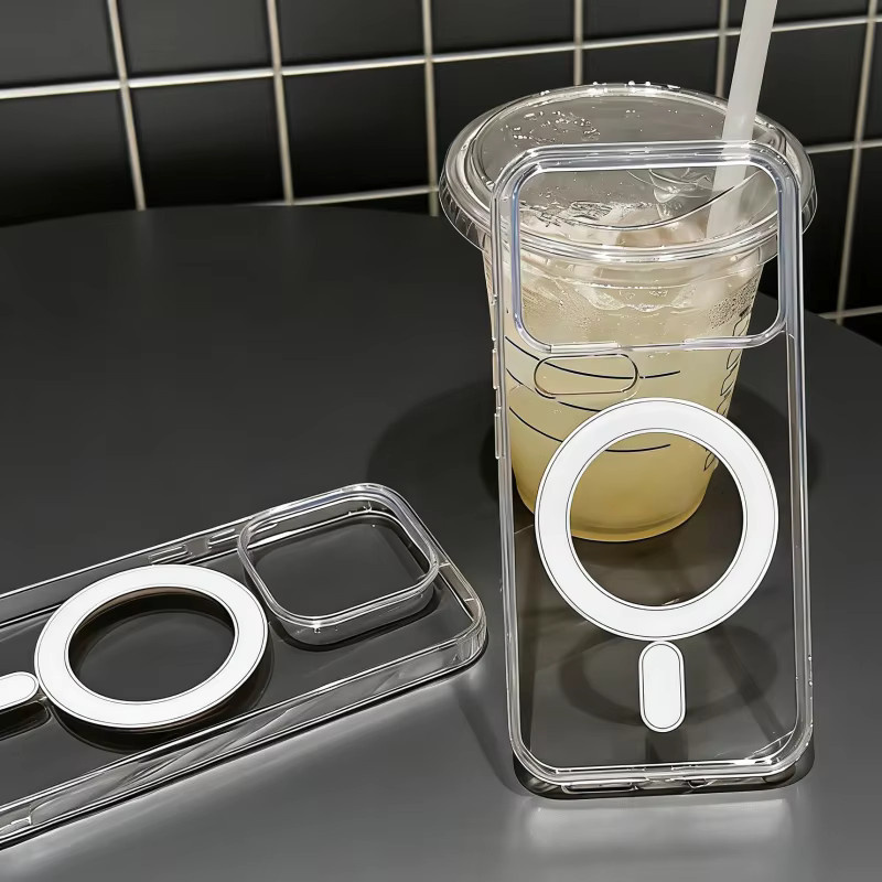 Original MagSafe Transparente Hülle für Xiaomi 17 Pro Max und Xiaomi 15T, stoßfeste magnetische Schutzhülle mit kabelloser Ladefunktion - Bild 3
