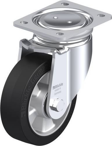 Blickle Lenkrolle LU-ALEV 150K in Schwarz und Silber mit 150 mm Rad-Durchmesser und 400 kg Tragfähigkeit - Bild 1