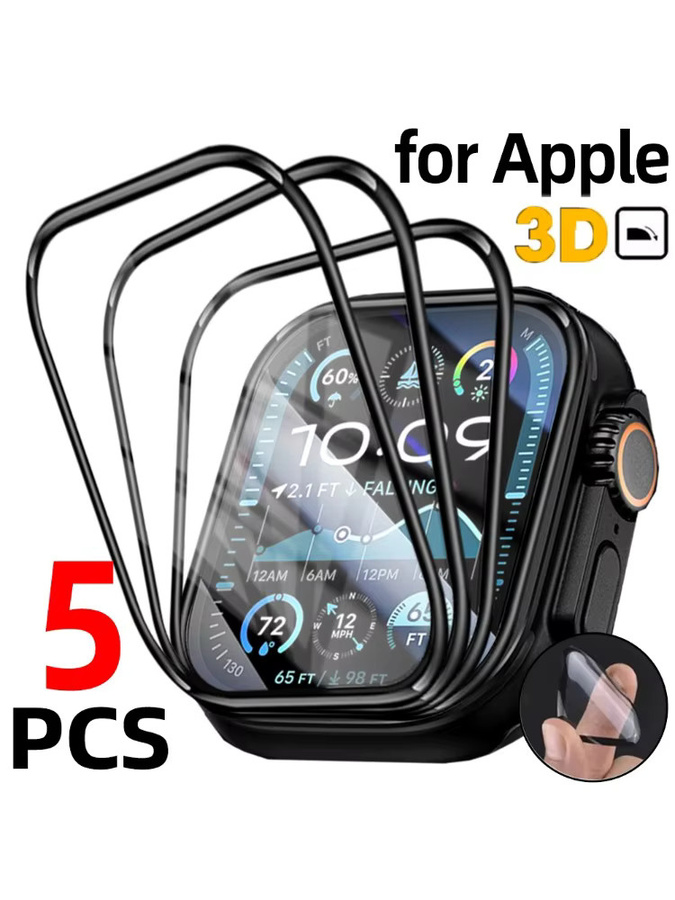 Displayschutzfolie für Apple Watch Ultra, Serie 10, 11 und SE, transparent - Bild 5